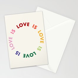 Love Is Love Stationery Card