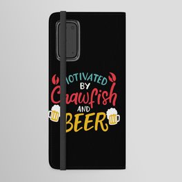 Motivated By Crawfish & Beer Android Wallet Case
