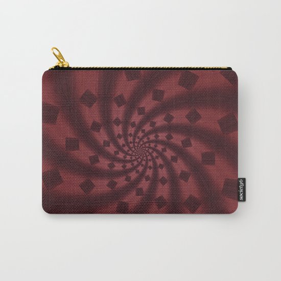 Tess Fractal in Rosewood Carry-All Pouch