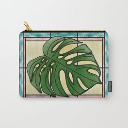 Monstera Stained Glass- Digital Art Carry-All Pouch