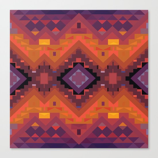 American Native Pattern No. 35 Canvas Print