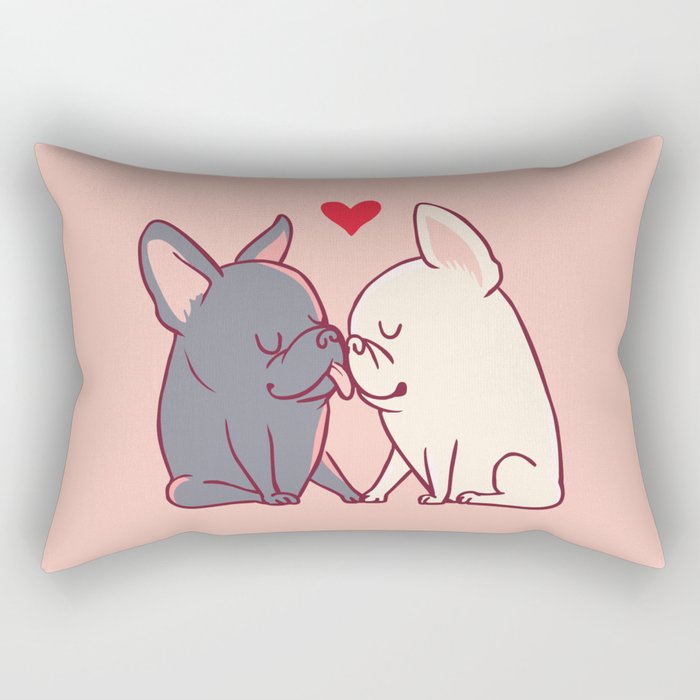 French Kiss Rectangular Pillow