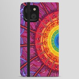 Eye of the Chakra Storm iPhone Wallet Case