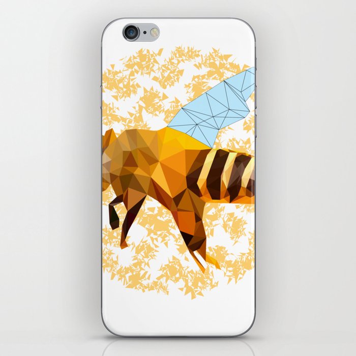 Honey bee polygon iPhone Skin