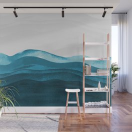 Ocean waves paint Wall Mural
