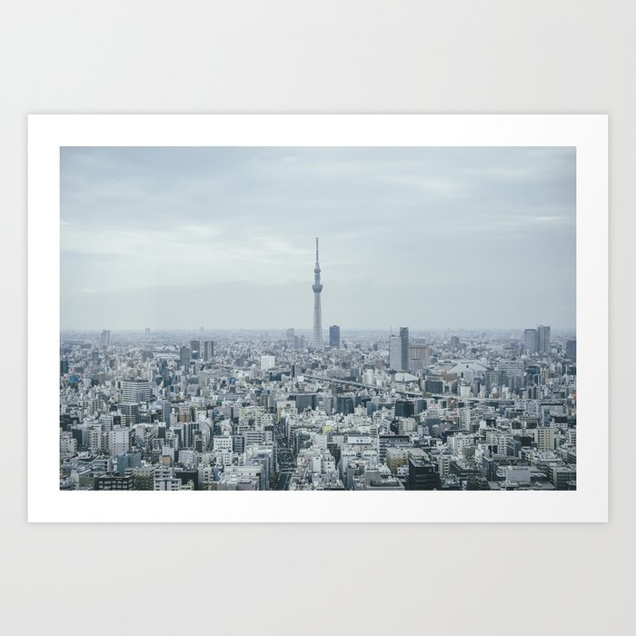 Tokyo skyline Art Print