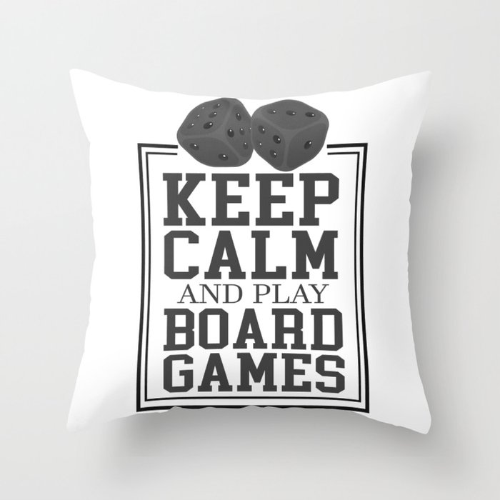 Pen Paper Board Games Game Night Rpg Gift Throw Pillow By