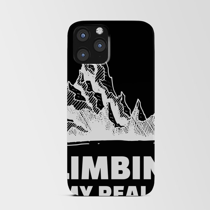 I love climbing Stylish climbing silhouette design for all mountain and climbing lovers. iPhone Card Case