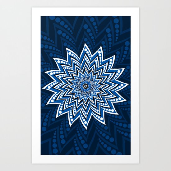 Blue Art Print
