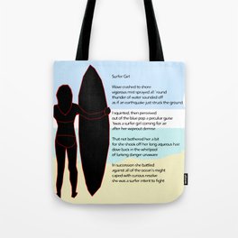 Surfer Girl Tote Bag