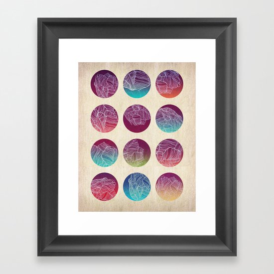 Abstract bouquet of tulips #2 Framed Art Print