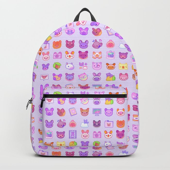 Bat icon pattern - light Backpack