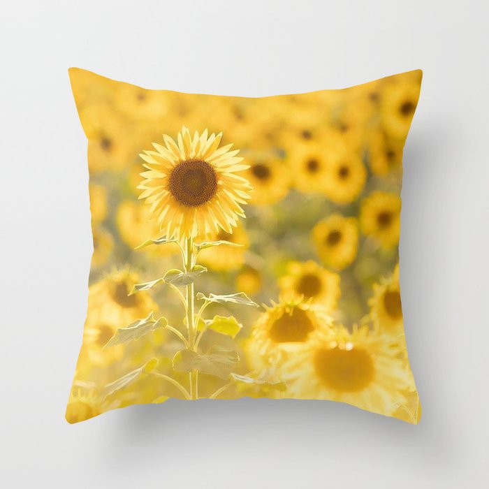 field of sunflowers3854714 Throw Pillow