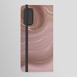 Rose Gold Agate Geode Luxury Android Wallet Case