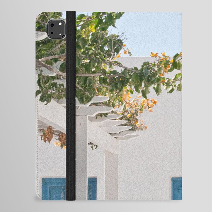 Santorini Oia Blue Door Dream #2 #minimal #wall #decor #art #society6 iPad Folio Case