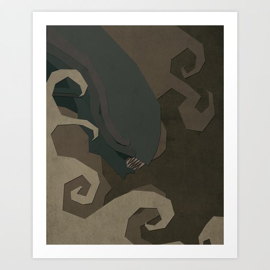 Paper Heroes - Alien Art Print