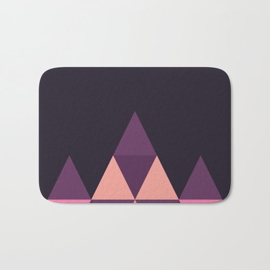 Geometric Pyramid Bath Mat