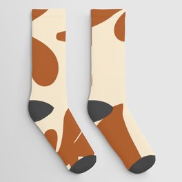 Matisse cutouts burnt orange Socks