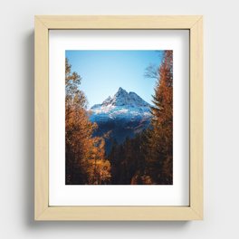 View of the Austrian Alps Recessed Framed Print