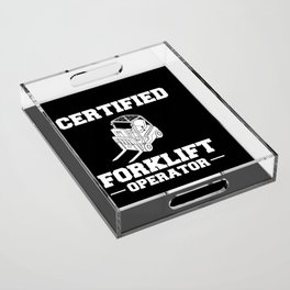 Forklift Operator Driver Lift Truck Training Acrylic Tray