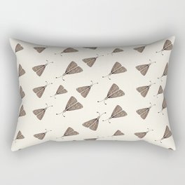 Moth Brown Rectangular Pillow