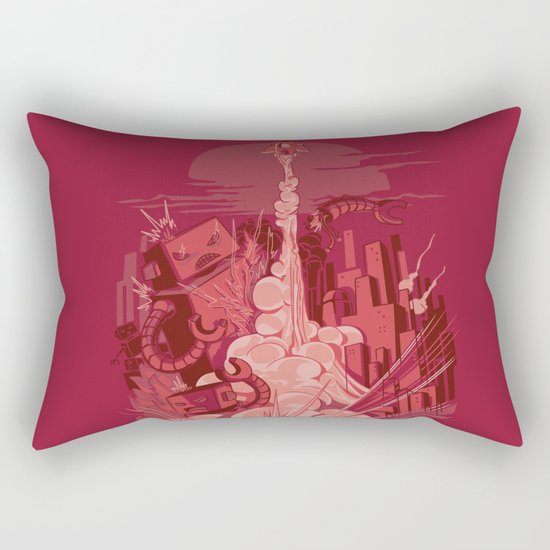 Smash! Zap!! Zoom!!! Rectangular Pillow