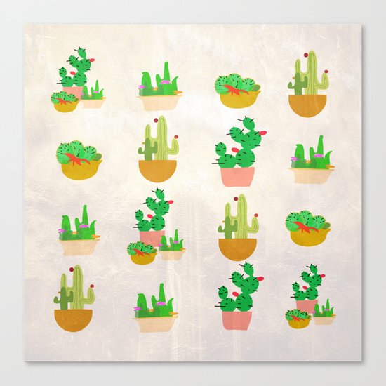 Cacti Festival Canvas Print