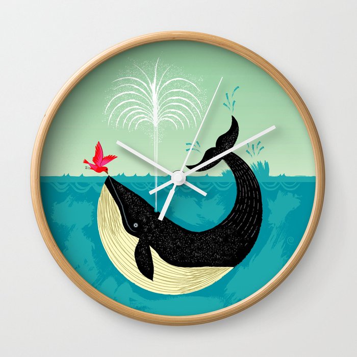 The Bird and The Whale Wall Clock