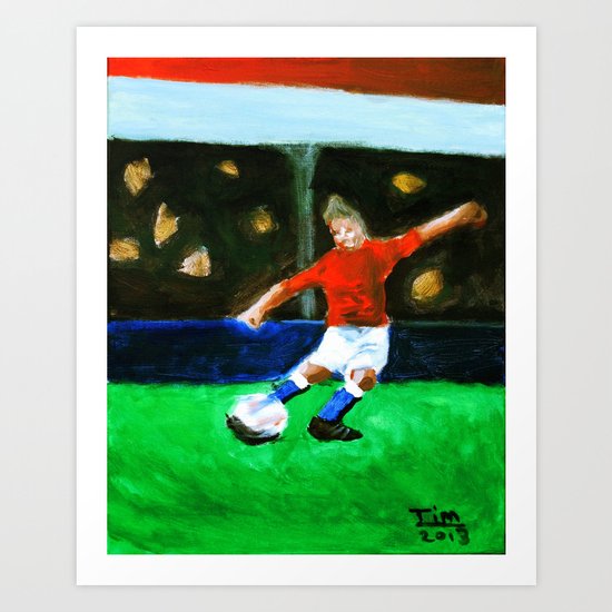Soccer Player Art Print