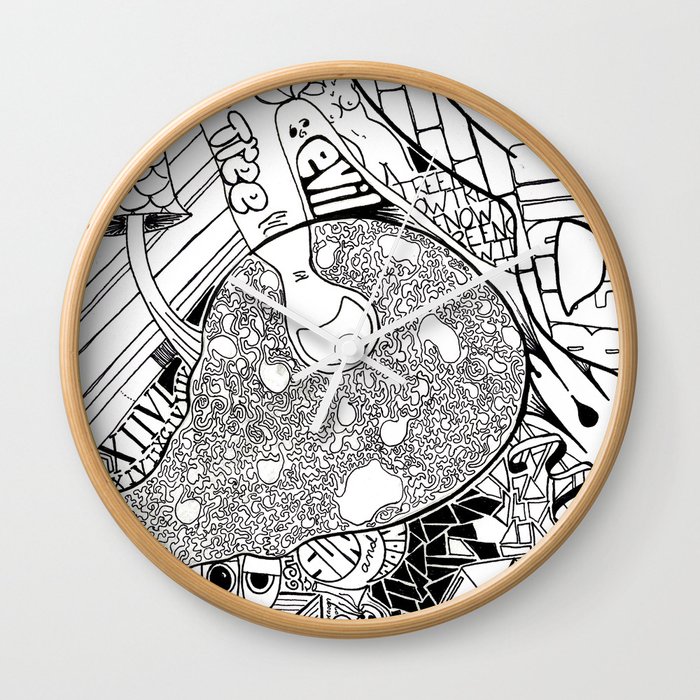Blow Here Wall Clock