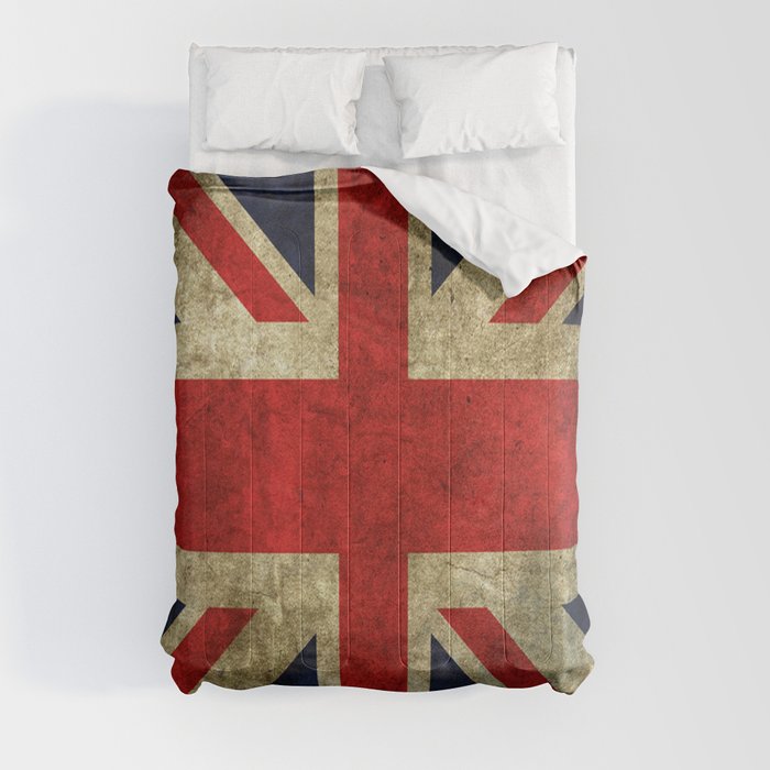 GRUNGY BRITISH UNION JACK  DESIGN ART Comforter