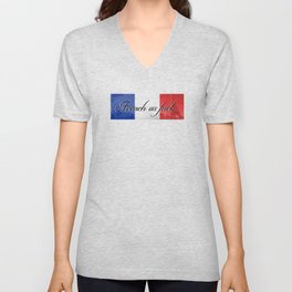 FRENCH AS FUCK V Neck T Shirt