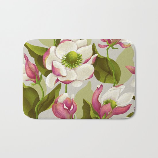 magnolia bloom - daytime version Bath Mat