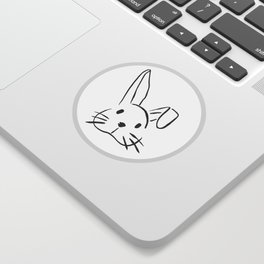 Bunny Doodle Sticker
