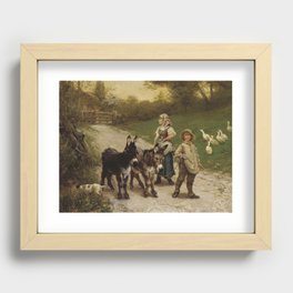 The young farmer (1885) - Edgar Bundy  Recessed Framed Print