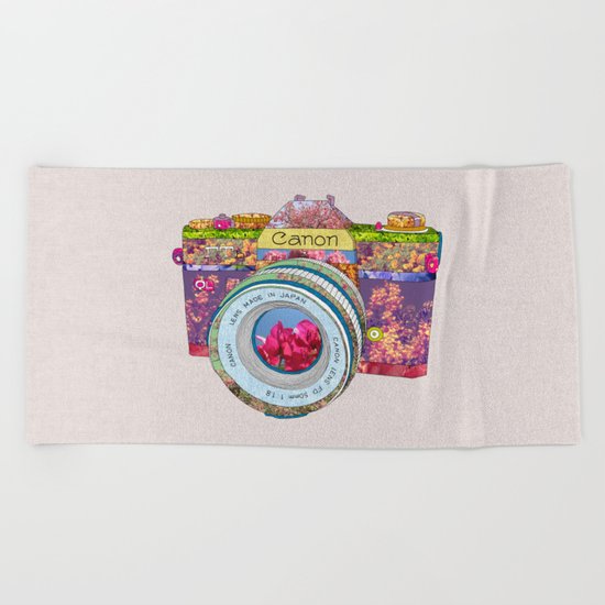 FLORAL CAN0N Beach Towel