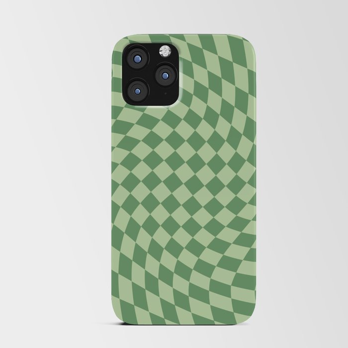 Forest Green Check iPhone Card Case