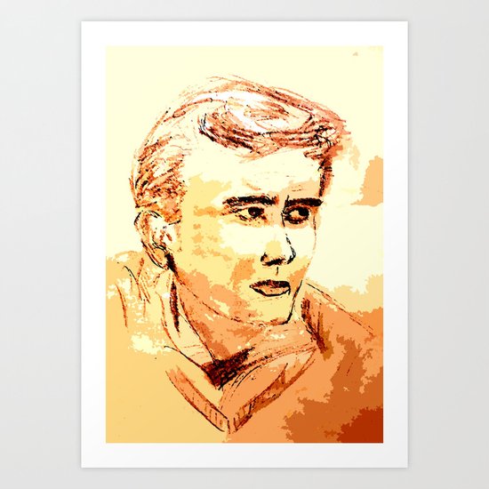 James Byron Dean Art Print