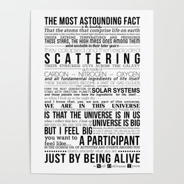 Neil DeGrasse Tyson Science Manifesto Poster