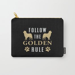 Follow The Golden Rule Retriever Dog Lover Funny Carry-All Pouch
