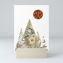 Scandinavian mountain Mini Art Print