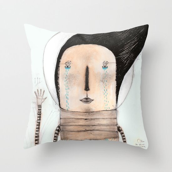 Letting go doesn't mean giving up... it means moving on. Throw Pillow