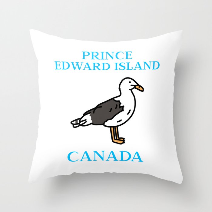 Prince Edward Island, Seagull Throw Pillow