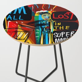 All lost in the supermarket Street art Graffiti Side Table