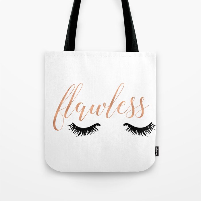 white and rose gold bag