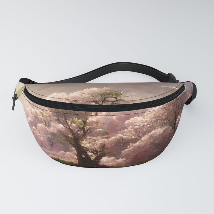 Japanese Sakura Cherry Blossom Trees Landscape #3 Fanny Pack