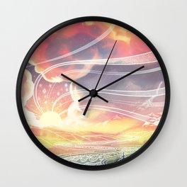 Cloudburst Wall Clock