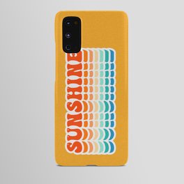 Retro Sunshine Yellow Android Case