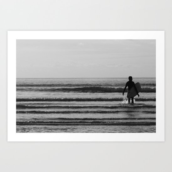 waiting for that one wave Art Print