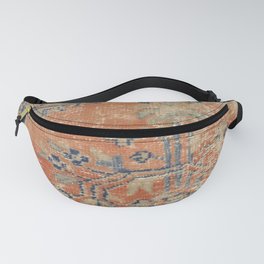 Vintage Woven Navy and Orange Fanny Pack